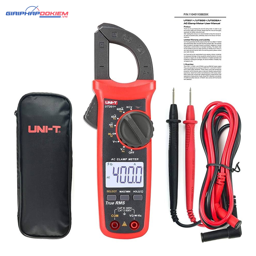 Ampe Kìm Đo Dòng AC Uni-T UT201+ 4 Đồng Hồ Đo Đa Năng Bỏ Túi Uni-T UT120A