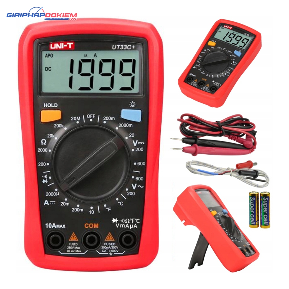 Đồng Hồ Đo Đa Năng Uni-T UT33C+ 4 Đồng Hồ Đo Đa Năng Uni-T UT33A+