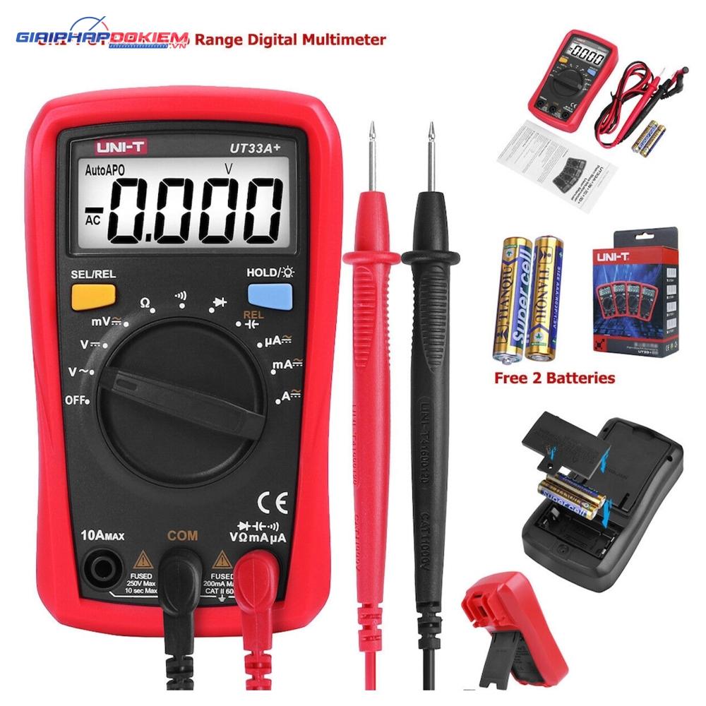 Đồng Hồ Đo Đa Năng Uni-T UT33A+ 4 Đồng Hồ Đo Đa Năng Uni-T UT33A+