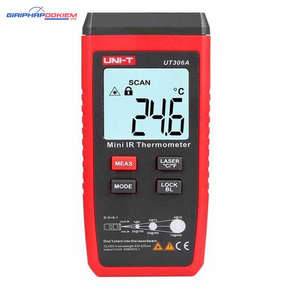 Máy Đo Nhiệt Kế Hồng Ngoại Mini Uni-T UT306A 1 Máy Đo Nhiệt Kế Hồng Ngoại Mini Uni-T UT306A