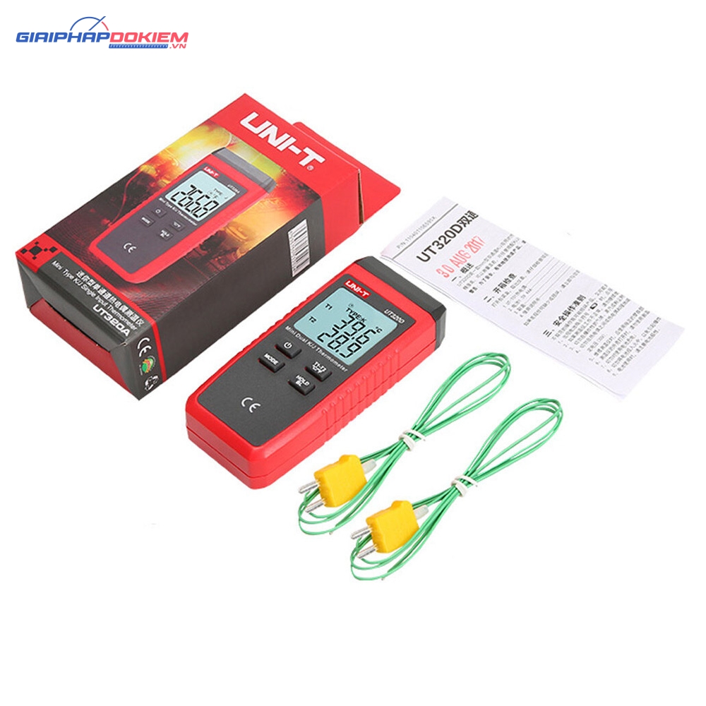 Nhiệt Kế Cặp Nhiệt Điện Mini Uni-T UT320D 3 Nhiệt Kế Cặp Nhiệt Điện Mini Uni-T UT320D