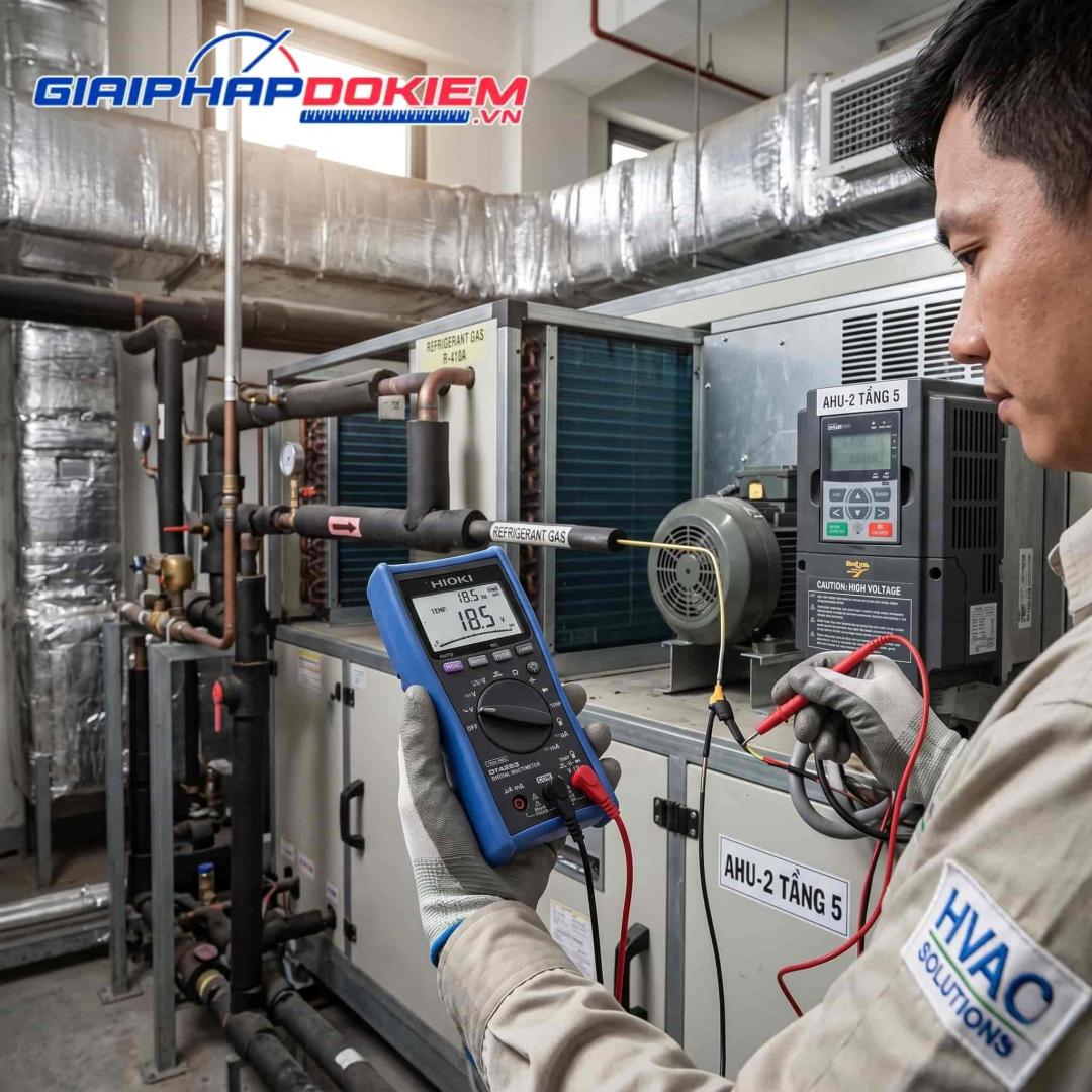 Thiết Bị Đo Điện Đa Năng Hioki DT4253 15 Đồng đo điện đa năng Hioki DT4253 được thiết kế để đo dòng điện bị biến dạng sóng hiệu quả