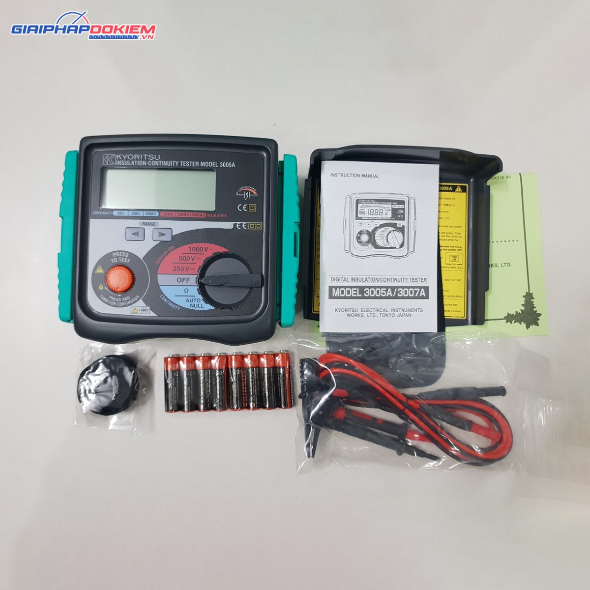 Thiết Bị Đo Điện Trở Cách Điện Kyoritsu 3005A 5 Thiết Bị Đo Điện Trở Cách Điện Kyoritsu 3005A