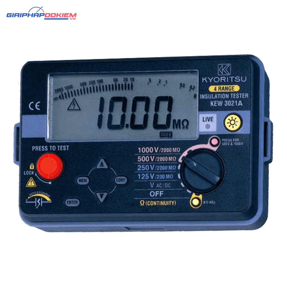 Thiết Bị Đo Điện Trở Cách Điện Kyoritsu 3021A 3 Thiết Bị Đo Điện Trở Cách Điện Kyoritsu 3021A