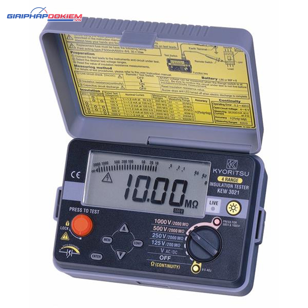 Thiết Bị Đo Điện Trở Cách Điện Kyoritsu 3021A 2 Thiết Bị Đo Điện Trở Cách Điện Kyoritsu 3021A