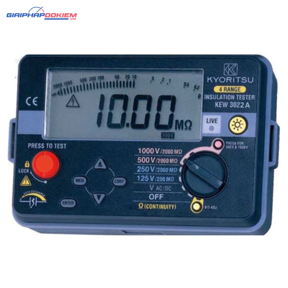 Thiết Bị Đo Điện Trở Cách Điện Kyoritsu 3022A 2 Thiết Bị Đo Điện Trở Cách Điện Kyoritsu 3021A
