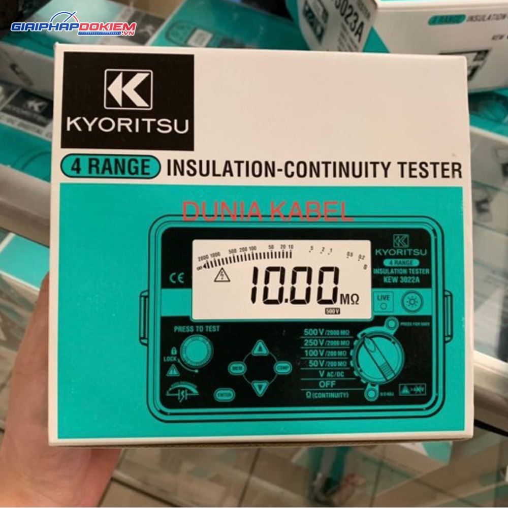 Thiết Bị Đo Điện Trở Cách Điện Kyoritsu 3022A 3 Thiết Bị Đo Điện Trở Cách Điện Kyoritsu 3021A
