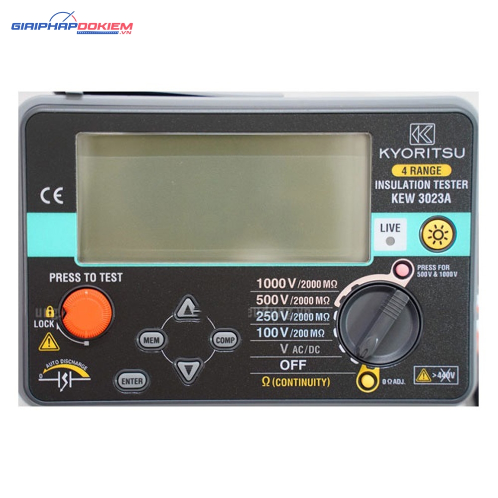Thiết Bị Đo Điện Trở Cách Điện Kyoritsu 3023A 3 Thiết Bị Đo Điện Trở Cách Điện Kyoritsu 3021A