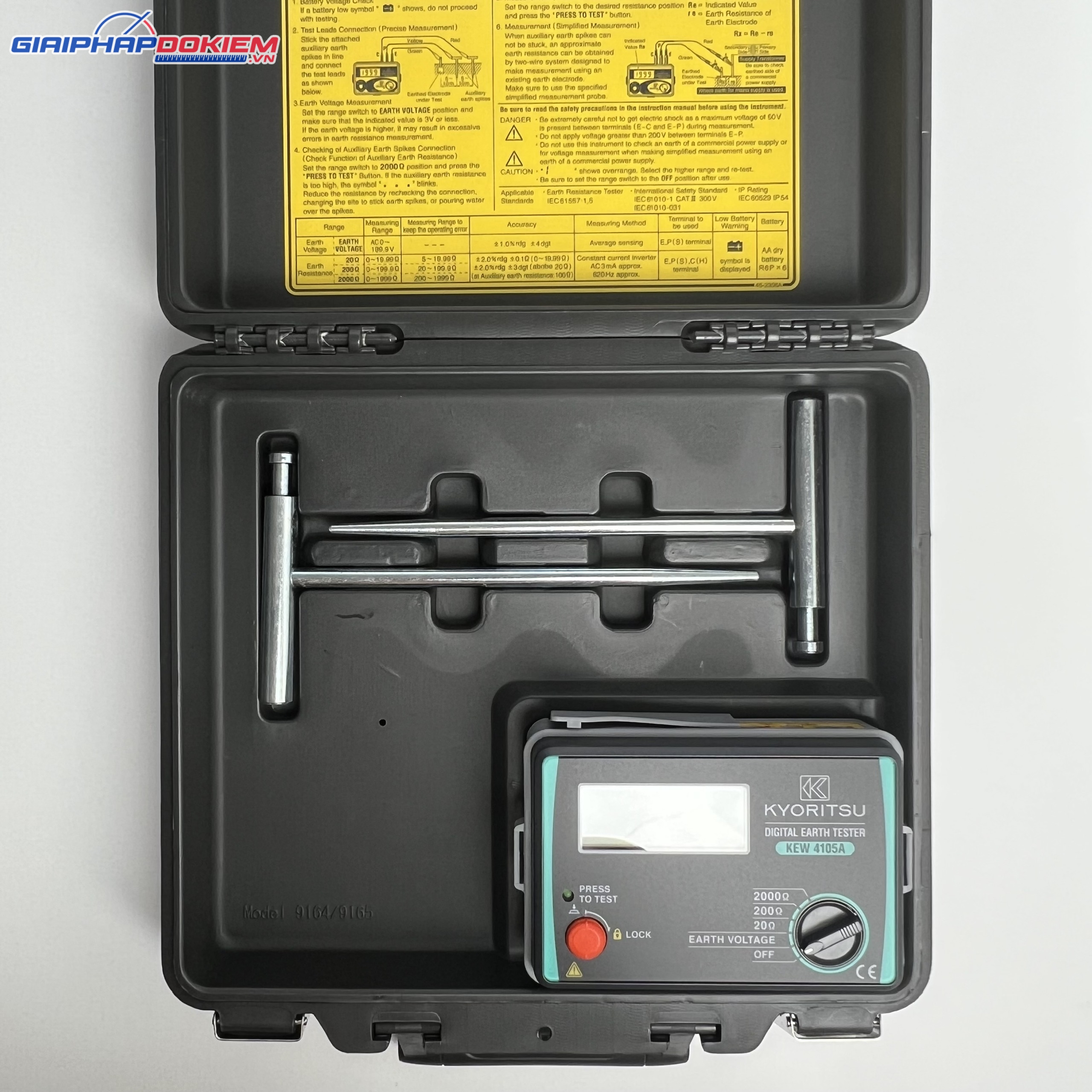 Thiết Bị Đo Điện Trở Đất Kyoritsu 4105AH 8 Thiết Bị Đo Điện Trở Đất Kyoritsu 4105AH