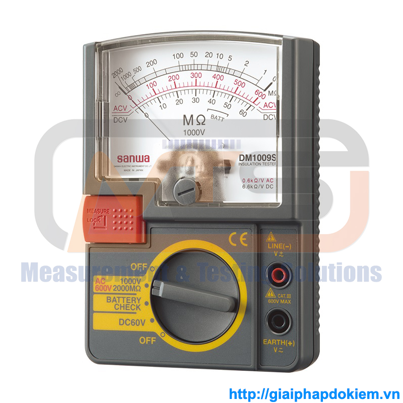 Thiết Bị Đo Điện Trở Cách Điện SANWA DM1009S