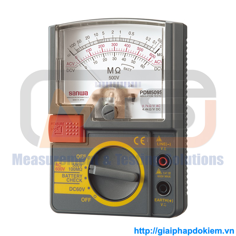 Thiết Bị Đo Điện Trở Cách Điện SANWA PDM509S 3 Thiết Bị Đo Điện Trở Cách Điện SANWA PDM509S