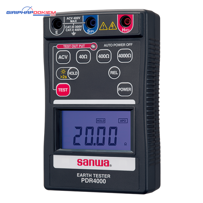 Thiết Bị Đo Điện Trở Đất SANWA PDR4000 2 Thiết Bị Đo Điện Trở Đất SANWA PDR4000