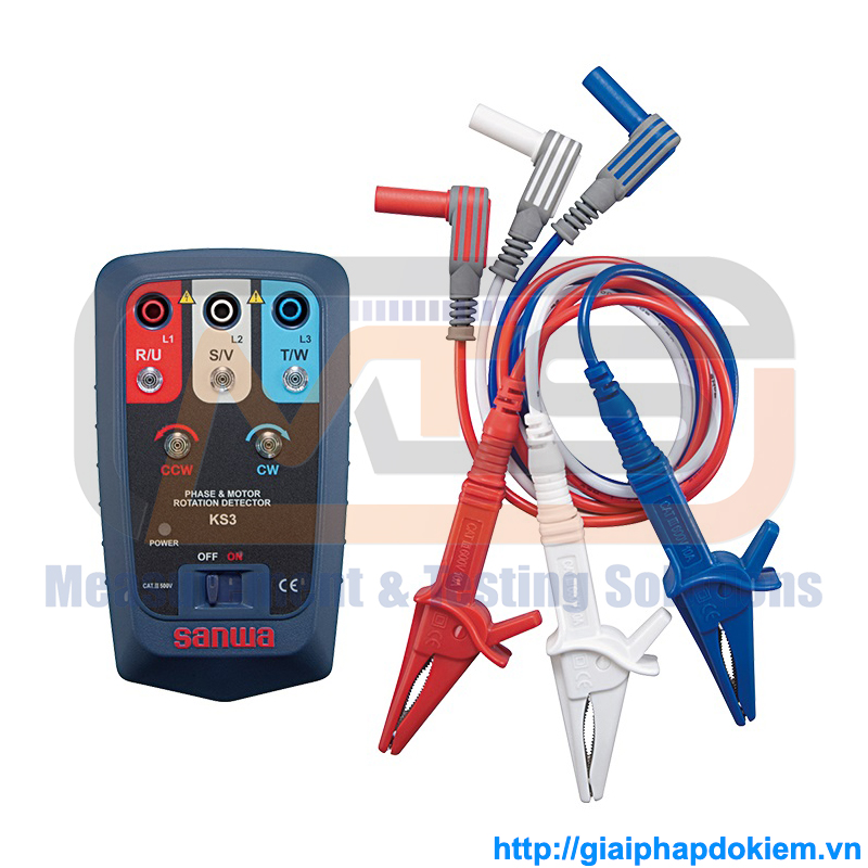 Thiết Bị Kiểm Tra Chiều Quay Động Cơ Và Thứ Tự Pha SANWA KS3