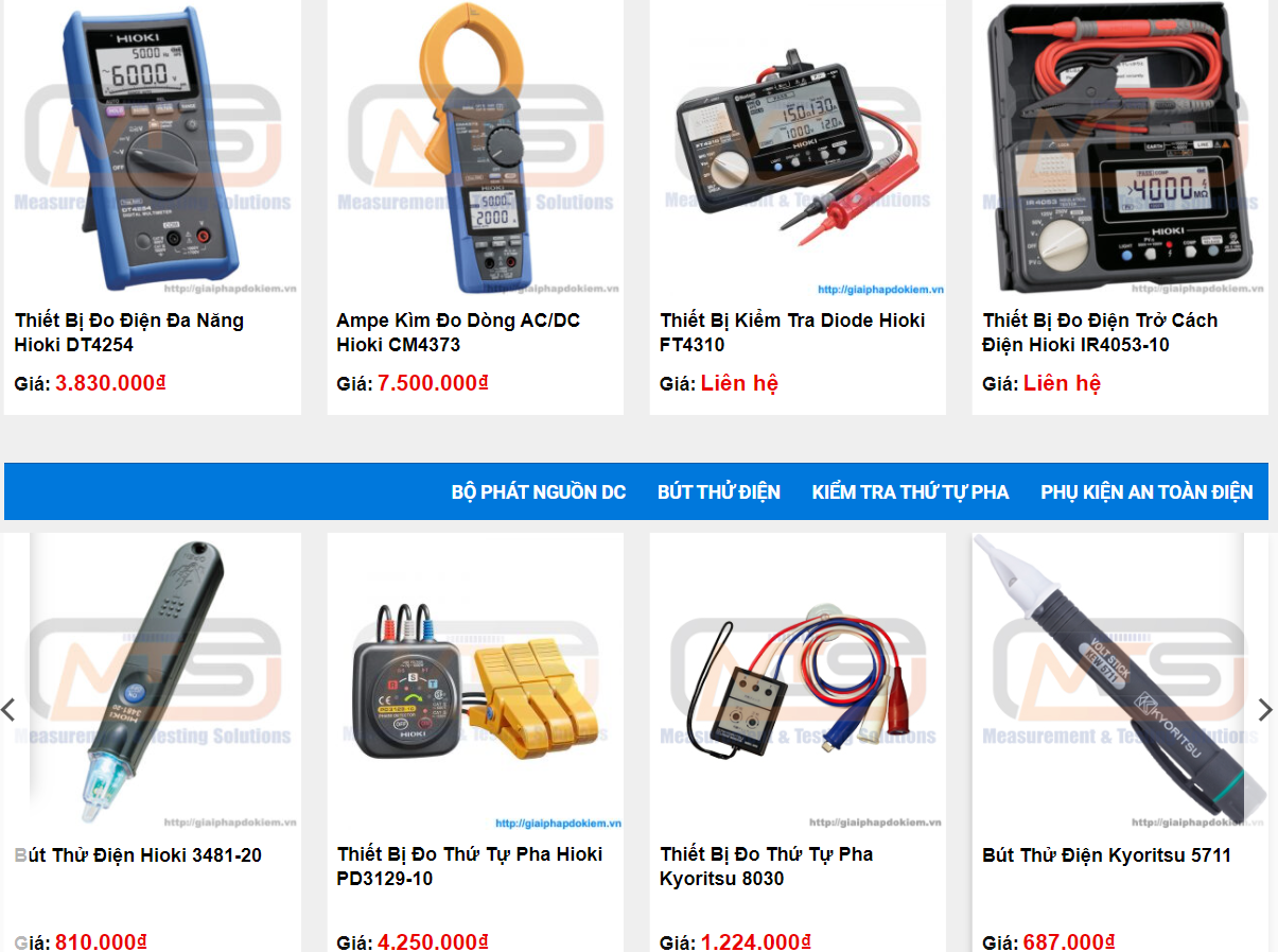 Báo giá thiết bị đo lường điện [Thông tin mới nhất]