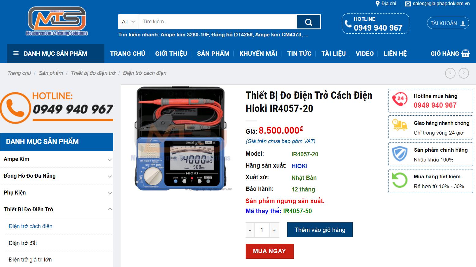 Nhà phân phối thiết bị đo điện trở cách điện Hioki IR4057-20 tại Việt Nam 12 Nhà phân phối thiết bị đo điện trở cách điện Hioki IR4057-20 tại Việt Nam