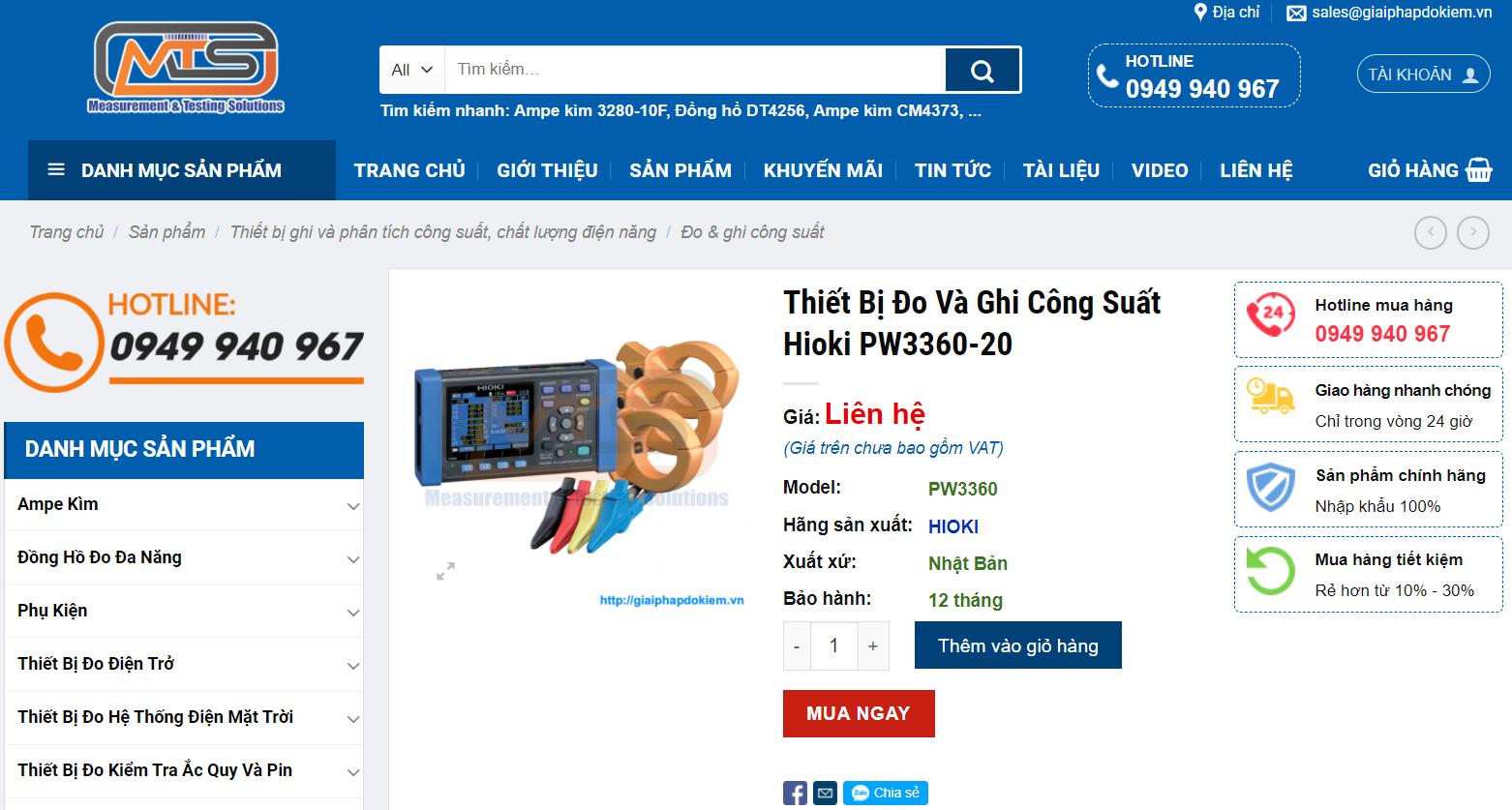 Nhà phân phối thiết bị đo và ghi công suất Hioki PW3360-20 uy tín hàng đầu Việt Nam 11 Hioki PW3360-20