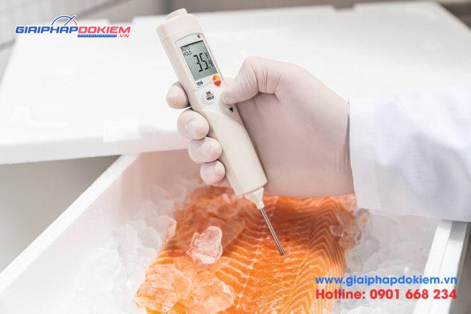 Máy đo nhiệt độ tiếp xúc Testo 106 TopSafe 7 Bộ máy đo nhiệt độ HACCP testo 106