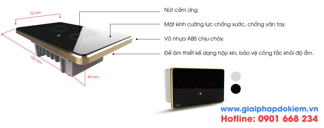 Công Tắc Thông Minh Rạng Đông CTCU.WF CN.04T Công Tắc Thông Minh Rạng Đông CTCU.WF CN.04T