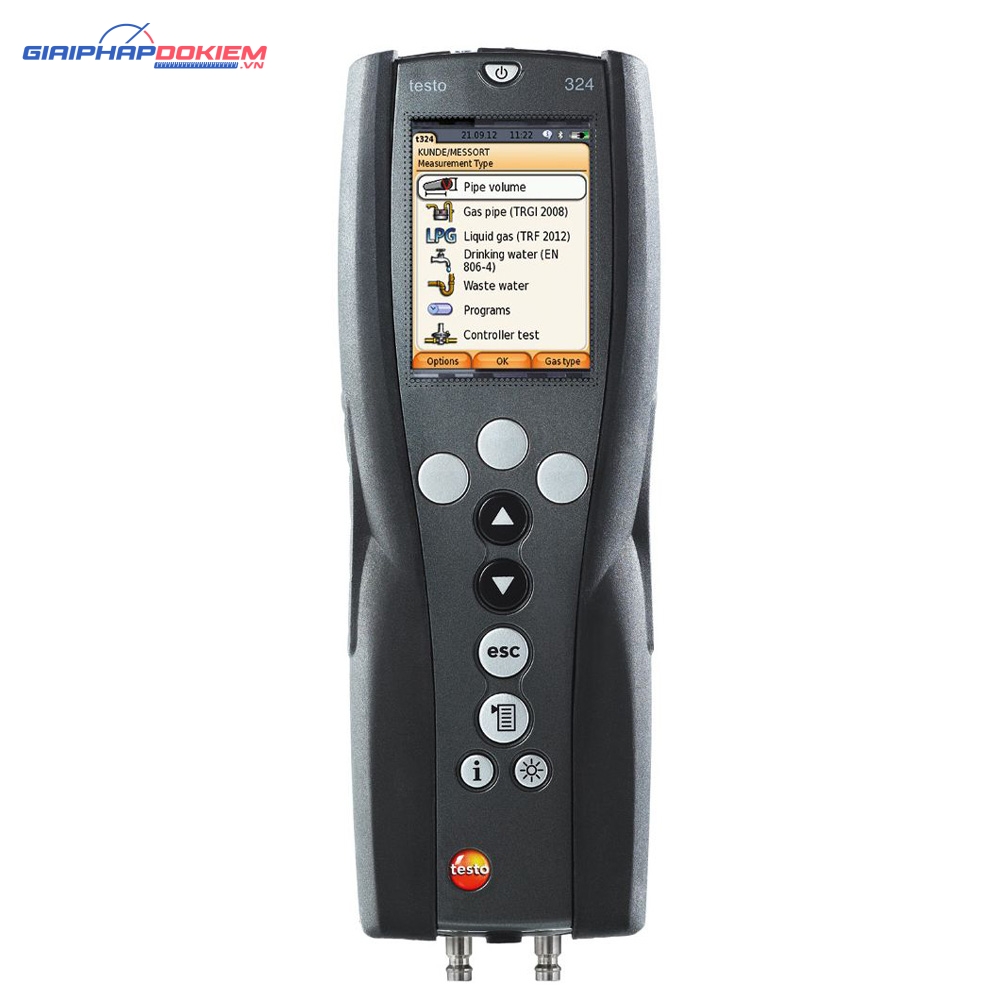 Máy đo áp suất và xác định khí rò rỉ testo 324 1 Máy đo áp suất và xác định khí rò rỉ testo 324