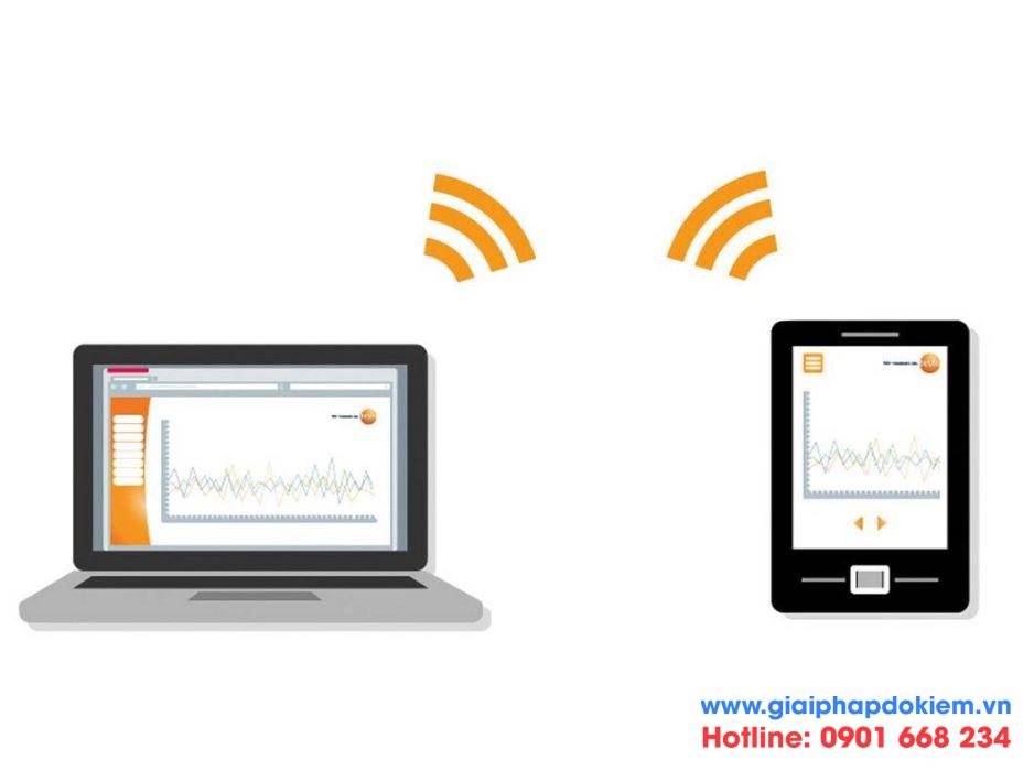 Máy đo ghi nhiệt độ/độ ẩm không dây testo Saveris 2
