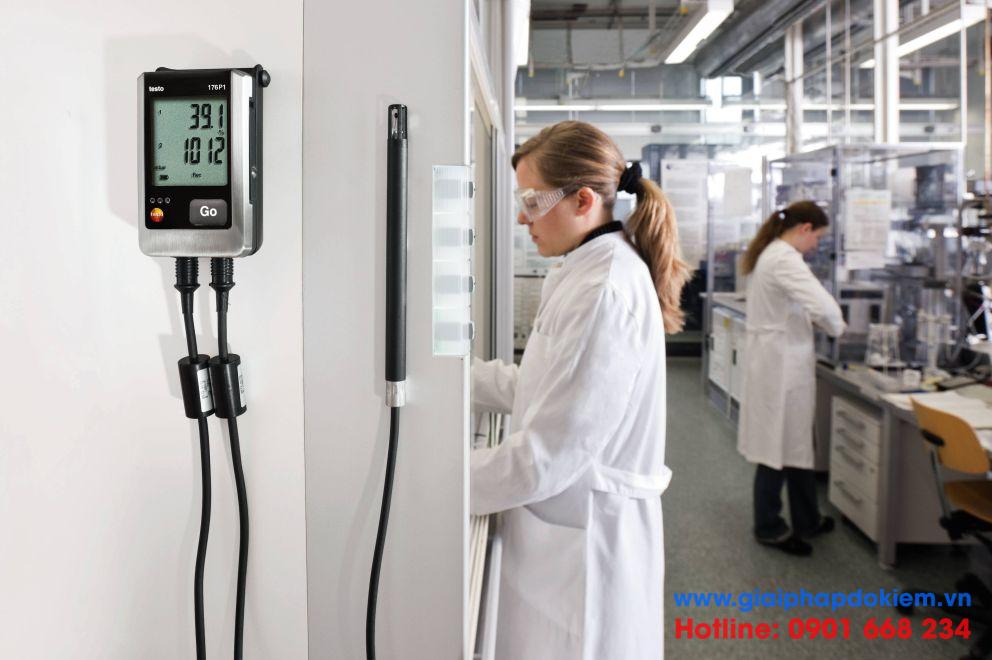 Máy đo nhiệt độ, độ ẩm, áp suất tự ghi testo 176-P1