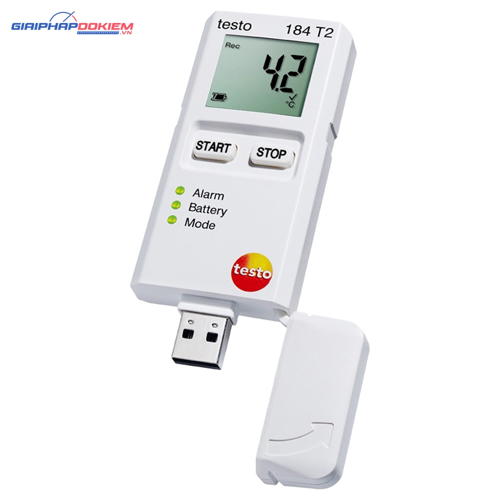 Máy đo nhiệt độ tự ghi Testo 184 T2 7 Máy đo nhiệt độ tự ghi testo 184 T2