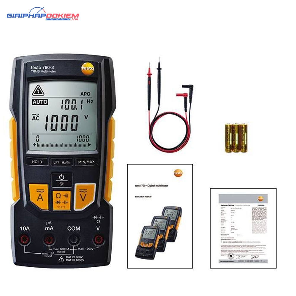 Vạn năng kế kỹ thuật số Testo 760-3 6 Vạn năng kế kỹ thuật số testo 760-3