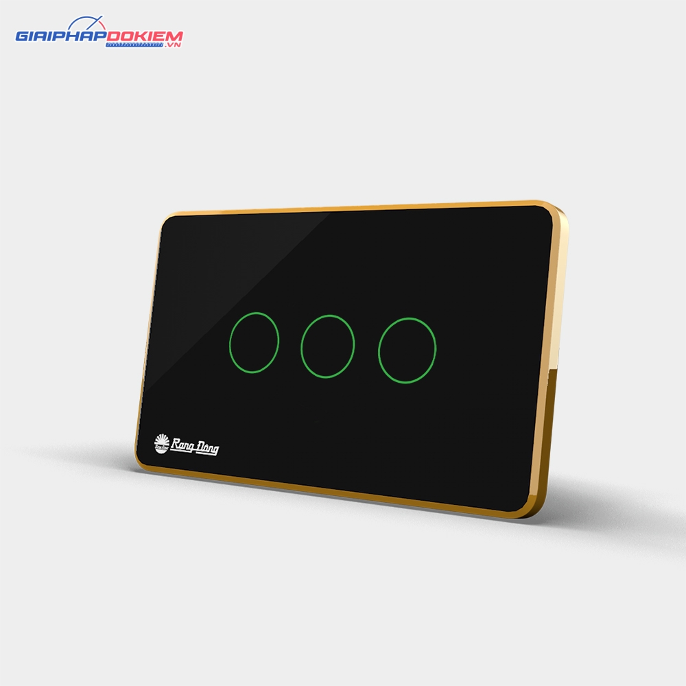 Công tắc cảm ứng 3 nút bấm Rạng Đông RD-CT.03 1 Công tắc cảm ứng 3 nút bấm Rạng Đông RD-CT.03