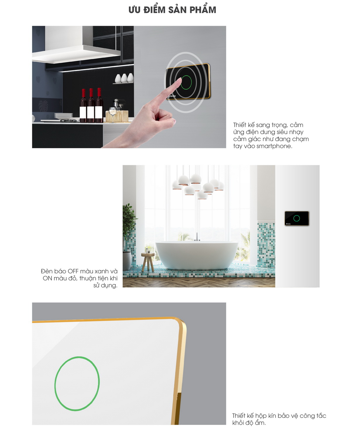 Công tắc cảm ứng bình nóng lạnh Rạng Đông RD-CT.01.NL Công tắc cảm ứng bình nóng lạnh Rạng Đông RD-CT.01.NL