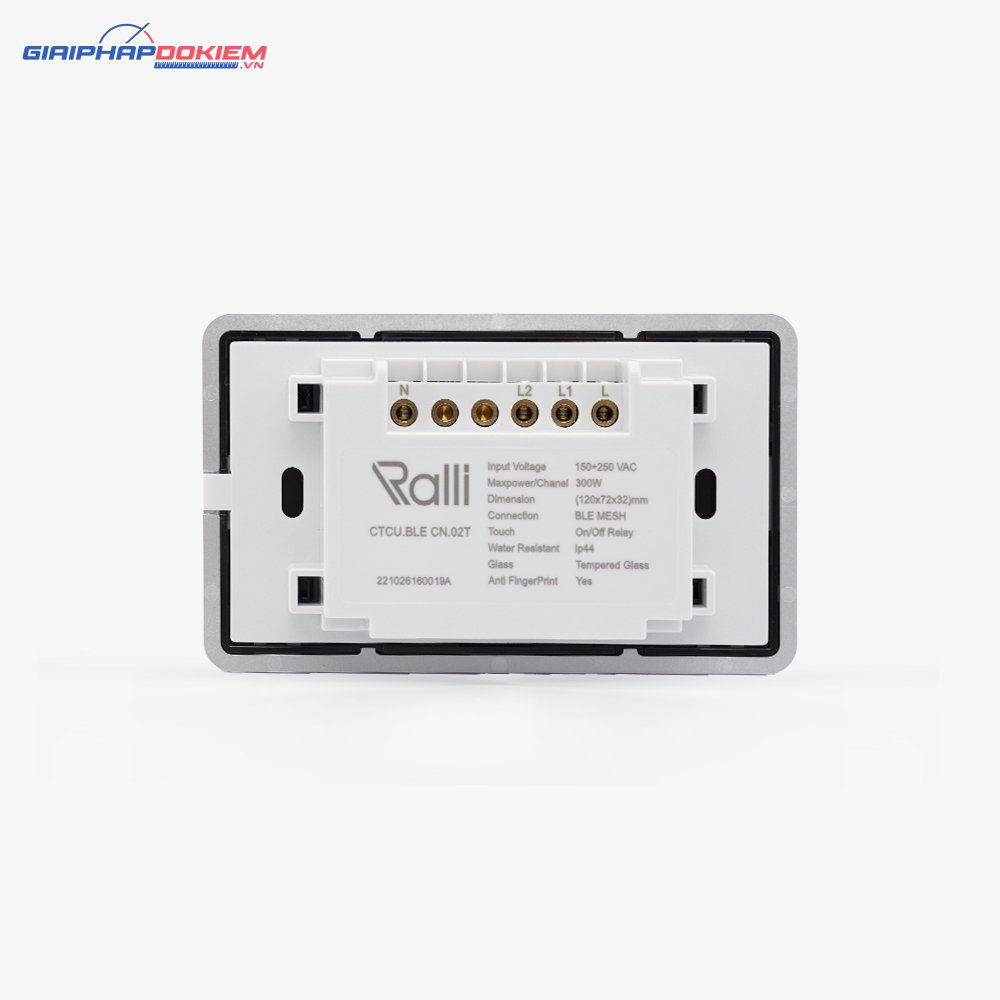 Công tắc thông minh Rạng Đông CTCU.BLE CN.02T 5 Công tắc thông minh Rạng Đông CTCU.BLE CN.02T