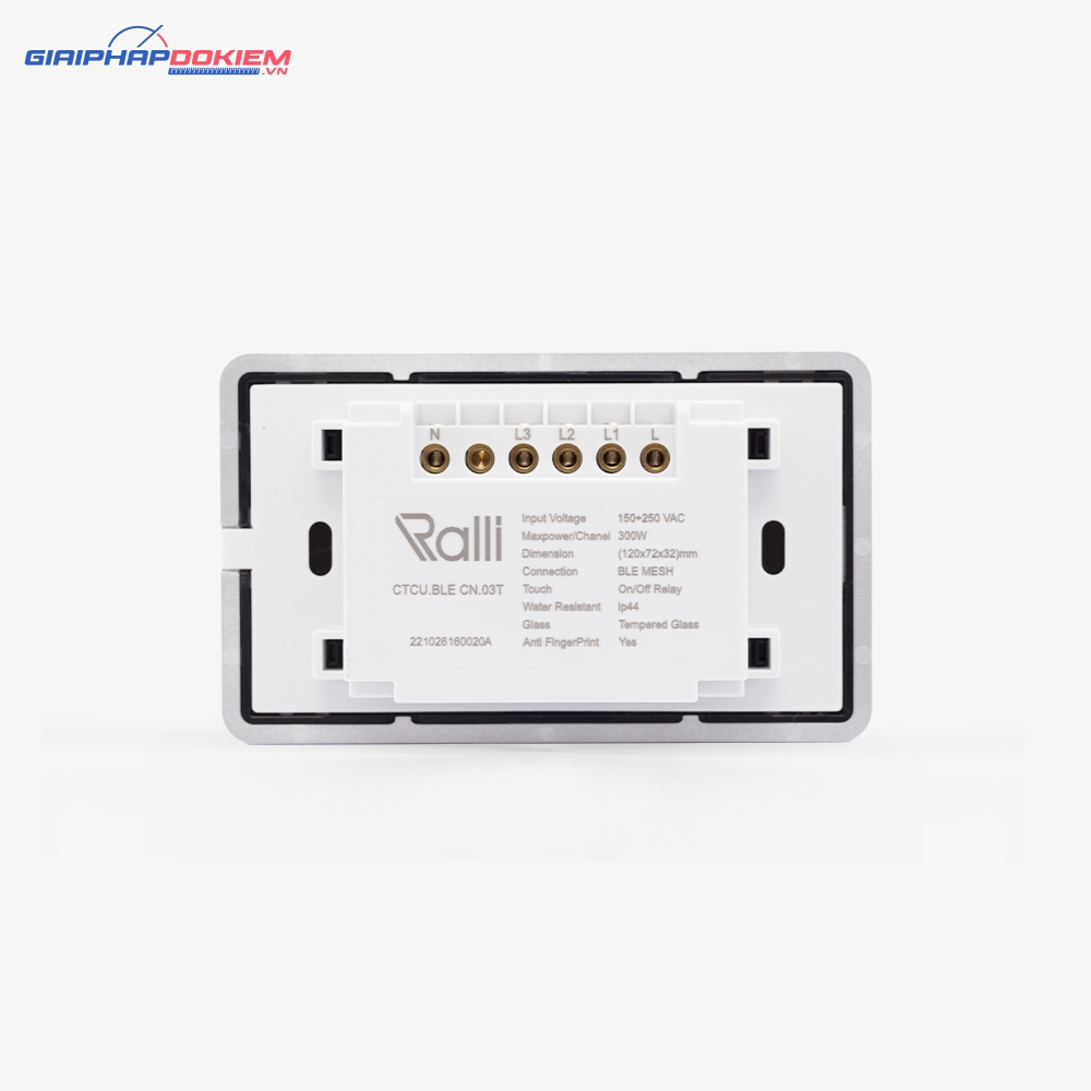 Công tắc thông minh Rạng Đông CTCU.BLE CN.03T 5 Công tắc thông minh Rạng Đông CTCU.BLE CN.03T