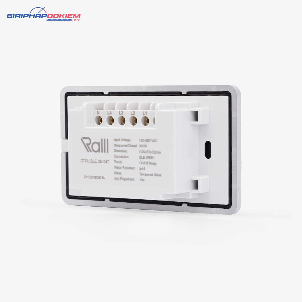 Công tắc thông minh Rạng Đông CTCU.BLE CN.04T 6 Công tắc thông minh Rạng Đông CTCU.BLE CN.04T