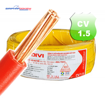 Dây cáp điện Cadivi CV-1.5 3 Dây cáp điện Cadivi CV-1.5