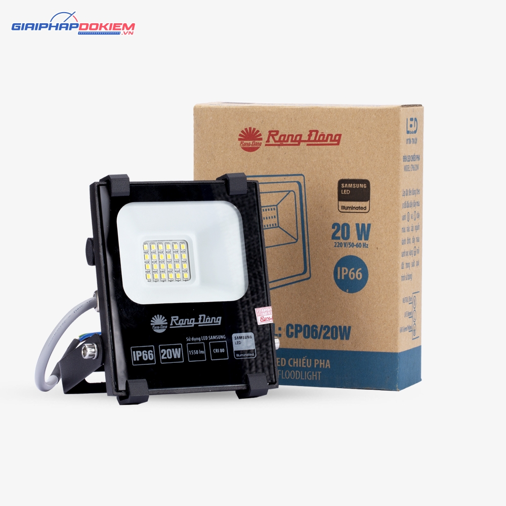Đèn Pha LED Rạng Đông CP06 20W 3 Đèn Pha LED Rạng Đông CP06 20W