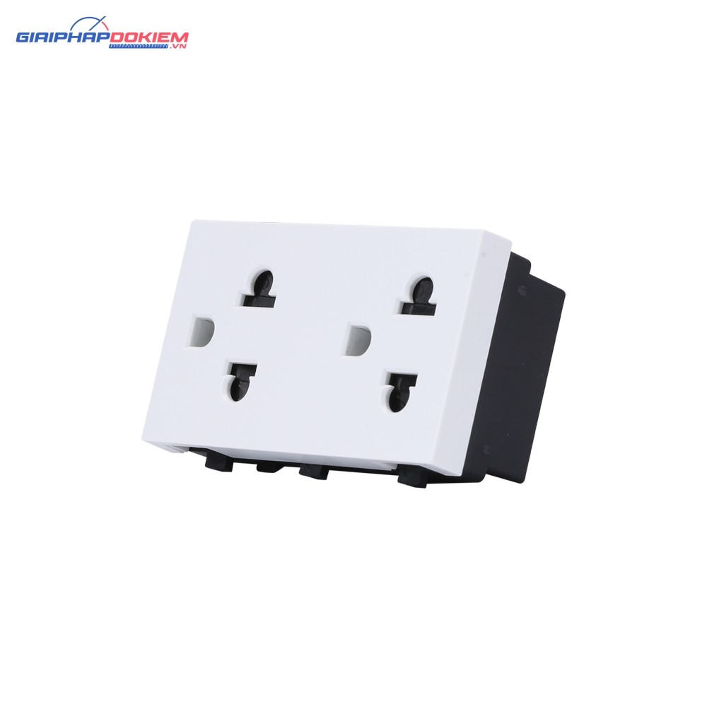 Hạt ổ cắm âm tường Rạng Đông HOC02 2C/16A 1 Hạt ổ cắm âm tường Rạng Đông HOC02 2C/16A