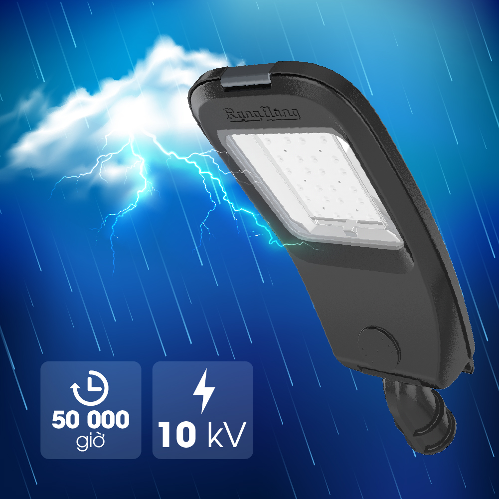 Đèn LED chiếu sáng đường Rạng Đông CSD08 200W 3 Đèn LED chiếu sáng đường Rạng Đông CSD08 200W