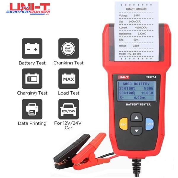 Thiết bị kiểm tra pin, ắc quy UNI-T UT675A 2 Thiết bị kiểm tra pin, ắc quy UNI-T UT675A