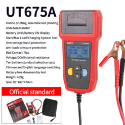 Thiết bị kiểm tra pin, ắc quy UNI-T UT675A 9 Thiết bị kiểm tra pin, ắc quy UNI-T UT675A