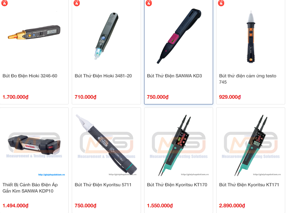 Top 10 model bút thử điện tốt nhất hiện nay bán rất chạy trên thị trường