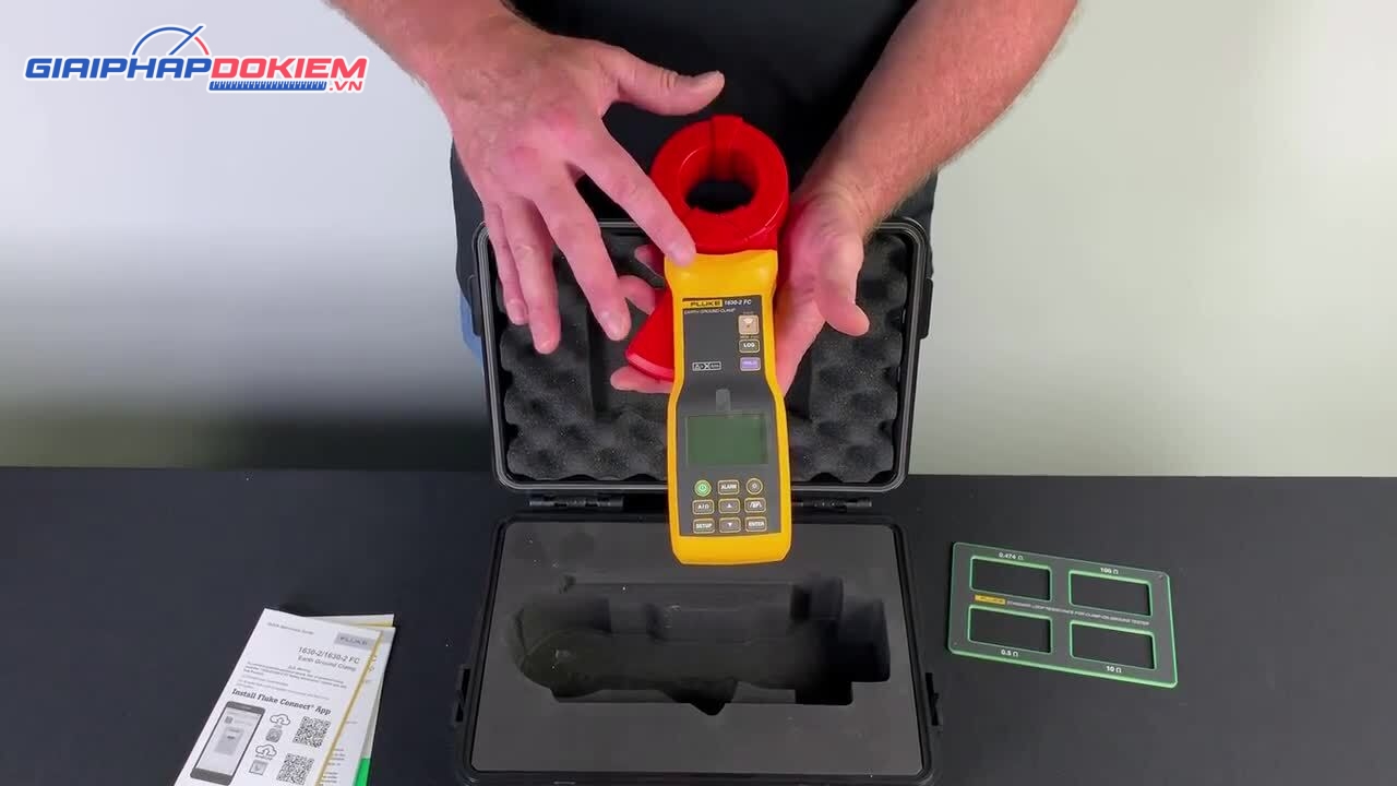 Ampe Kìm Đo Điện Trở Đất Fluke 1630-2 12 Ampe Kìm Đo Điện Trở Đất Fluke 1630-2