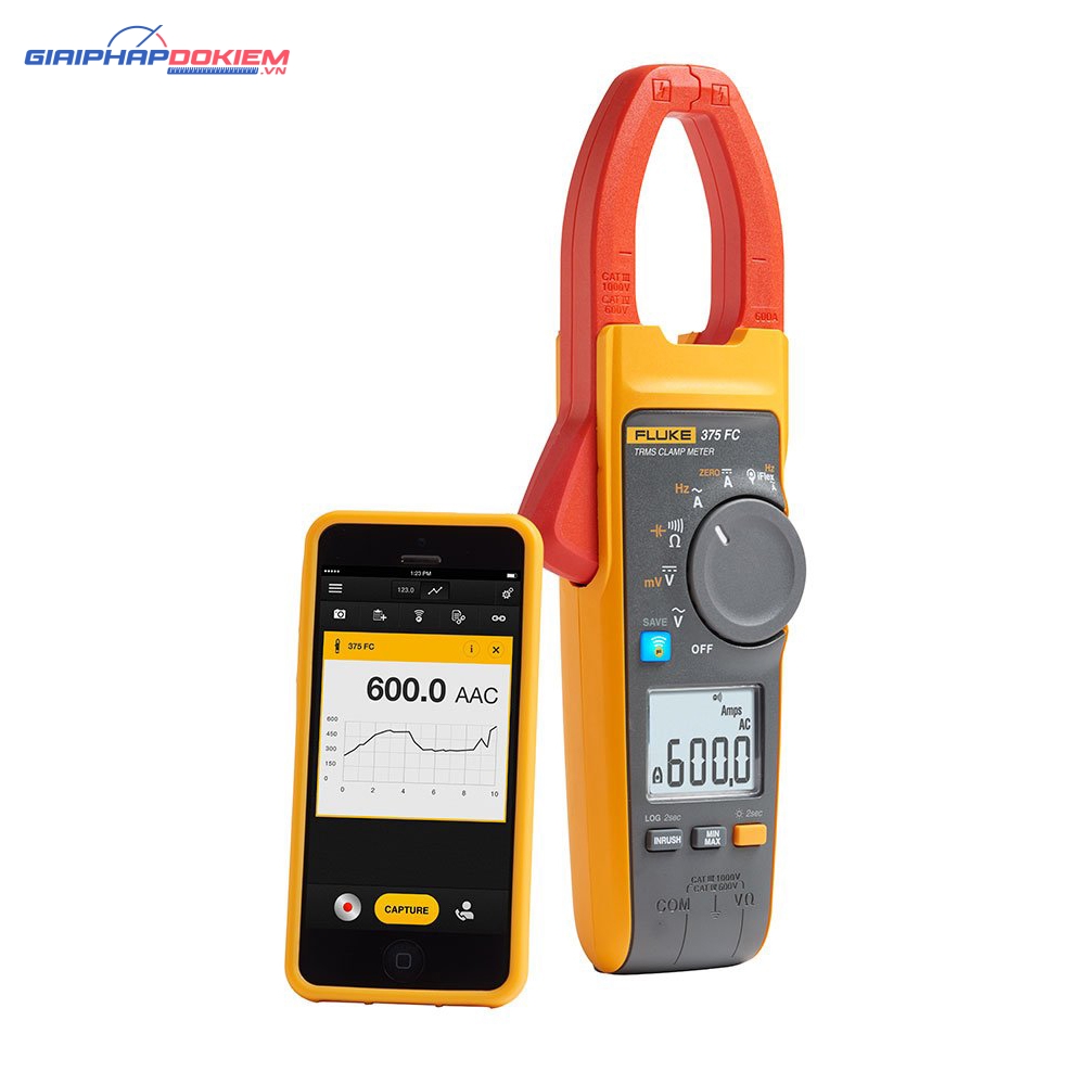Ampe Kìm Đo Dòng AC/DC FLUKE 375 FC (600A; True RMS) 7 Ampe Kìm Đo Dòng AC/DC FLUKE 375 FC (600A; True RMS)
