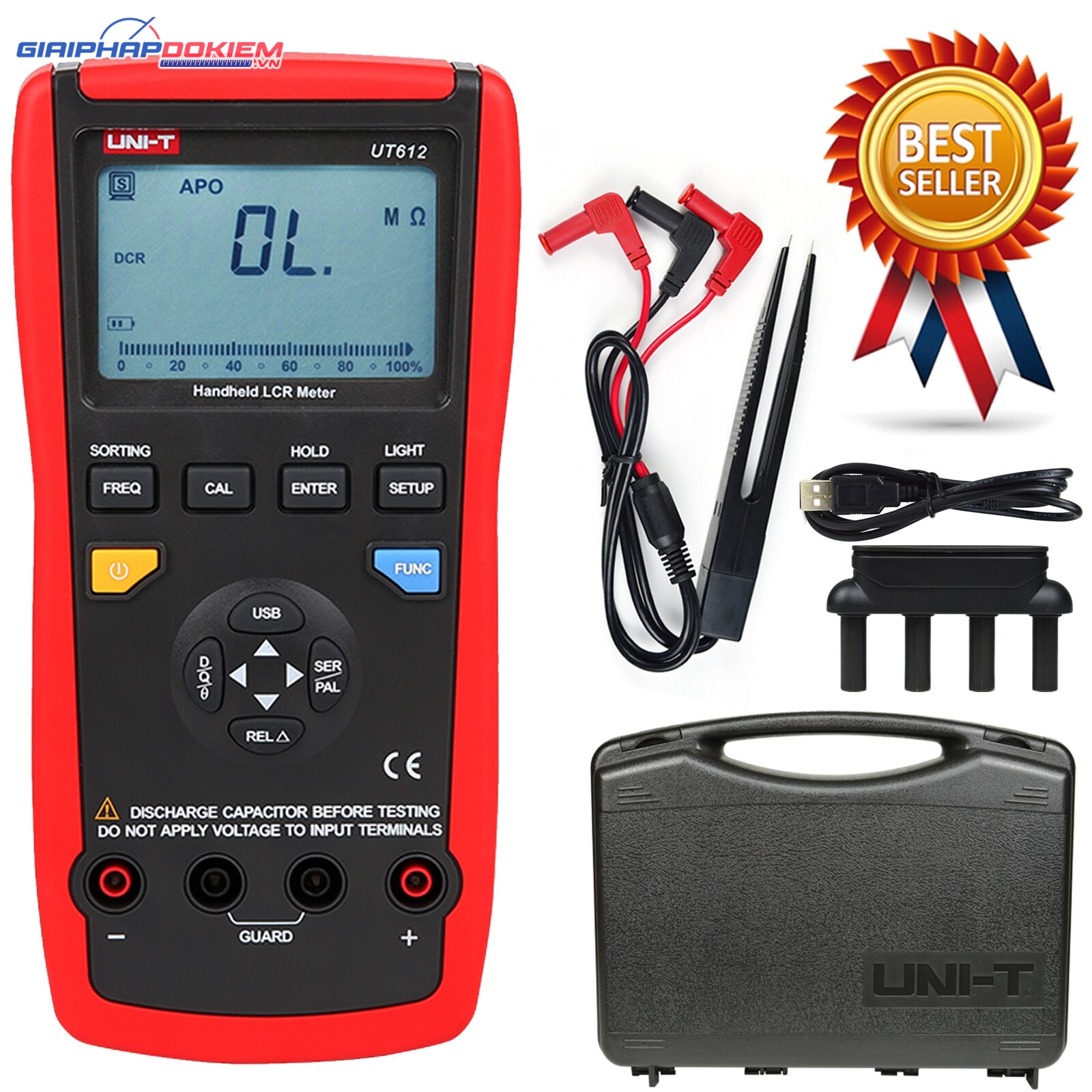 Thiết bị đo LCR UNI-T UT612 (2000H,20mF, 100khz) 5 Thiết bị đo LCR UNI-T UT612 (2000H,20mF, 100khz)