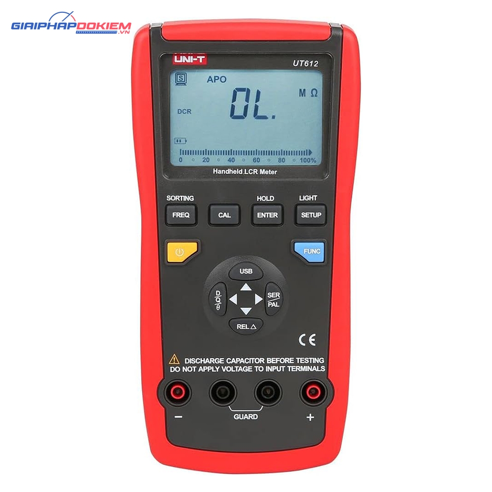 Thiết bị đo LCR UNI-T UT612 (2000H,20mF, 100khz) 2 Thiết bị đo LCR UNI-T UT612 (2000H,20mF, 100khz)