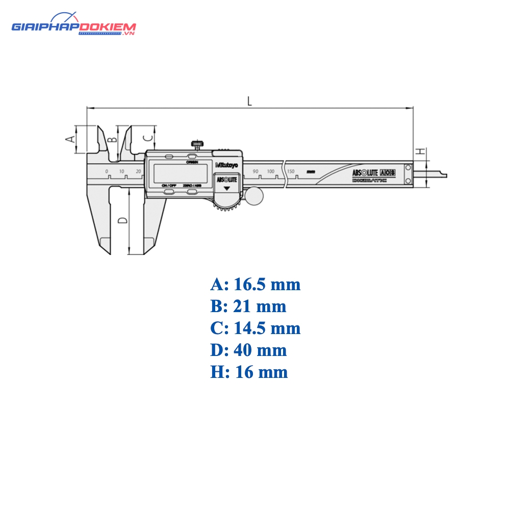 Thước cặp điện tử MITUTOYO 500-196-30 4 Thước cặp điện tử MITUTOYO 500-196-30