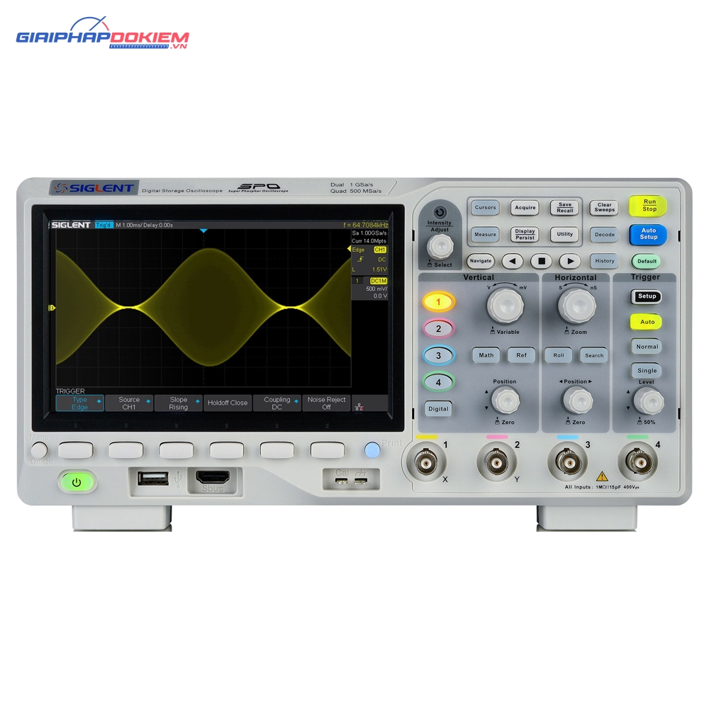 Máy hiện sóng Siglent SDS1104X-E 100MHz, 4 kênh 2 Máy hiện sóng Siglent SDS1104X-E 100MHz, 4 kênh
