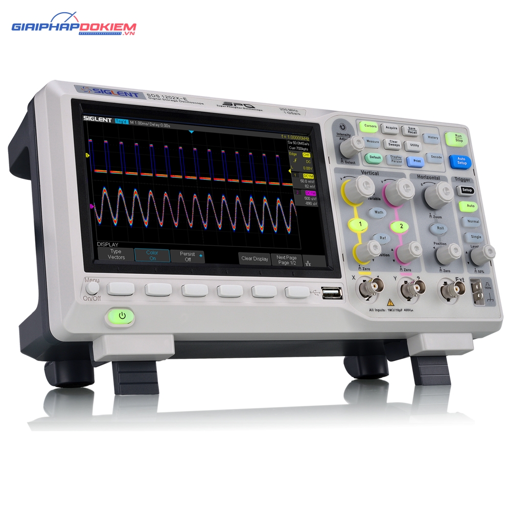 Máy Hiện Sóng Siglent SDS1202X-E, 200MHz, 2 Kênh 3 Máy Hiện Sóng Siglent SDS1202X-E, 200MHz, 2 Kênh