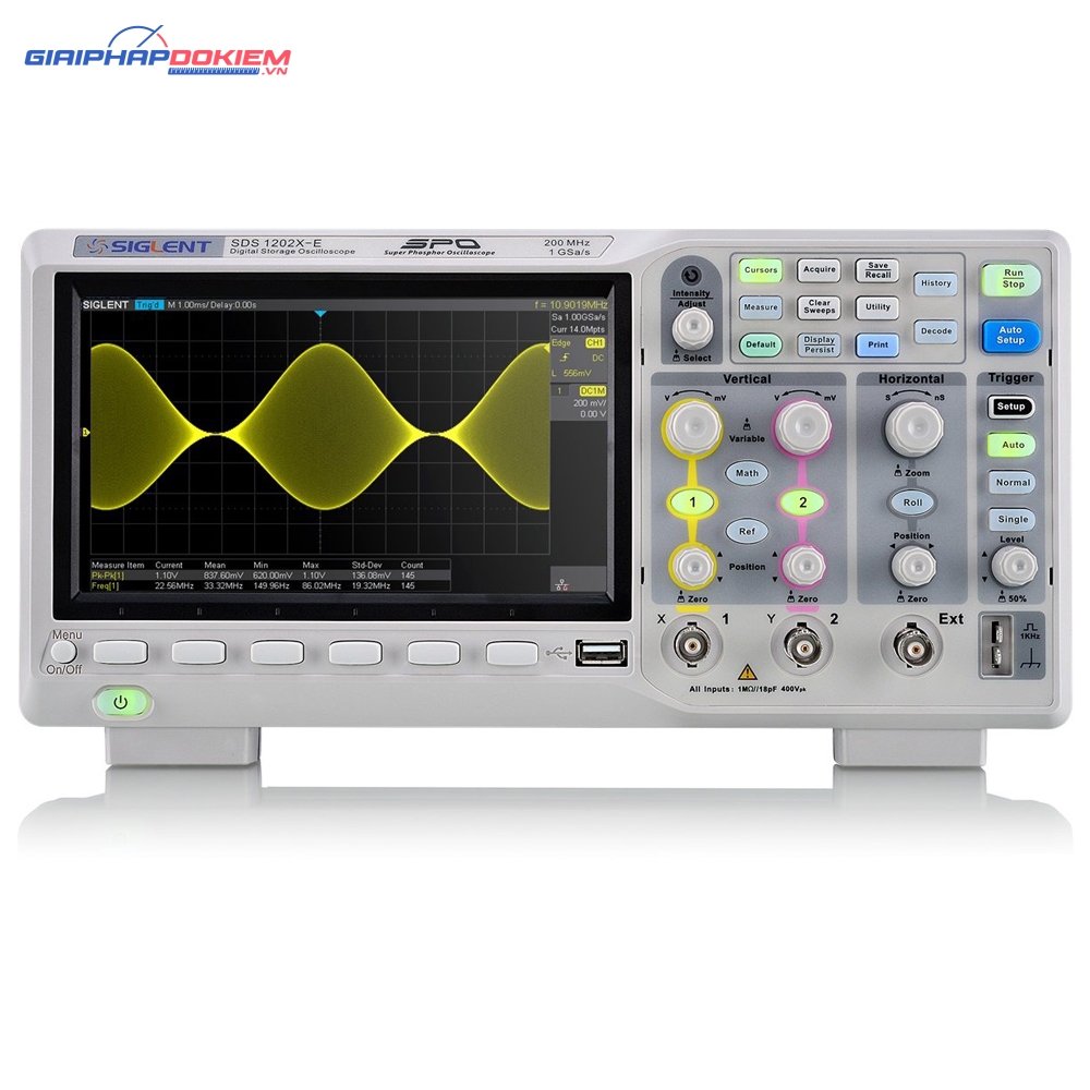Máy Hiện Sóng Siglent SDS1202X-E, 200MHz, 2 Kênh 2 Máy Hiện Sóng Siglent SDS1202X-E, 200MHz, 2 Kênh