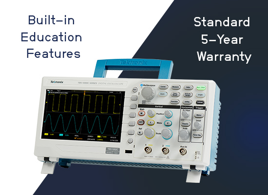 Máy hiện sóng số TEKTRONIX TBS1202C (200 MHz, 2 CH, 1 GS/s) 5 Máy hiện sóng số TEKTRONIX TBS1202C (200 MHz, 2 CH, 1 GS/s) - Ảnh 3