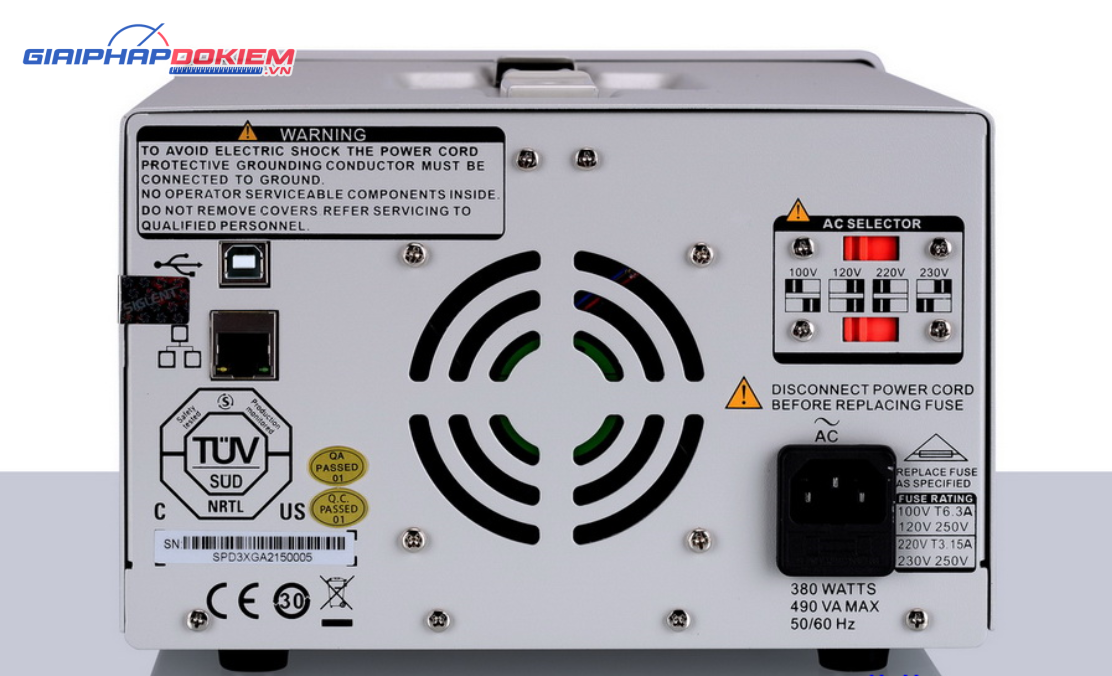 Nguồn một chiều (DC) Siglent SPD3303X-E, 03 ngõ ra, 32V/3A 5 Nguồn một chiều (DC) Siglent SPD3303X-E, 03 ngõ ra, 32V/3A