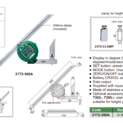 Thước đo góc 0 - 360° điện tử INSIZE 2172-360A
